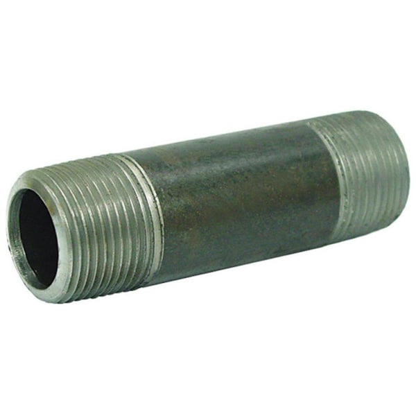 Gizmo 8700138301 Black Steel Pipe Nipple 0.375 x 12 in. GI707901 - main